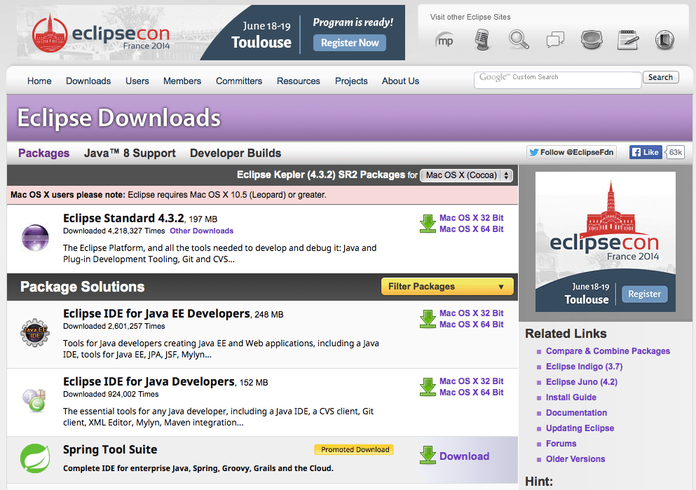 Download Eclipse For 2011 Mac